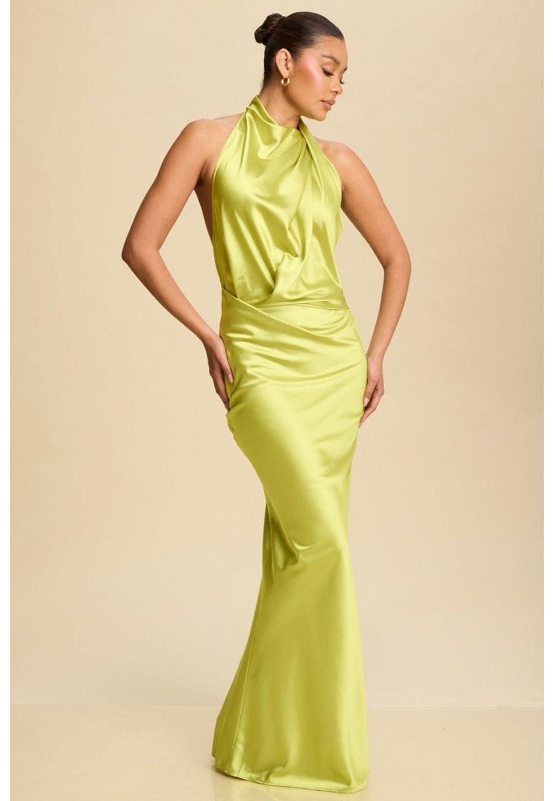 VESTIDO LARGO DUBLIN VERDE LIMA-0