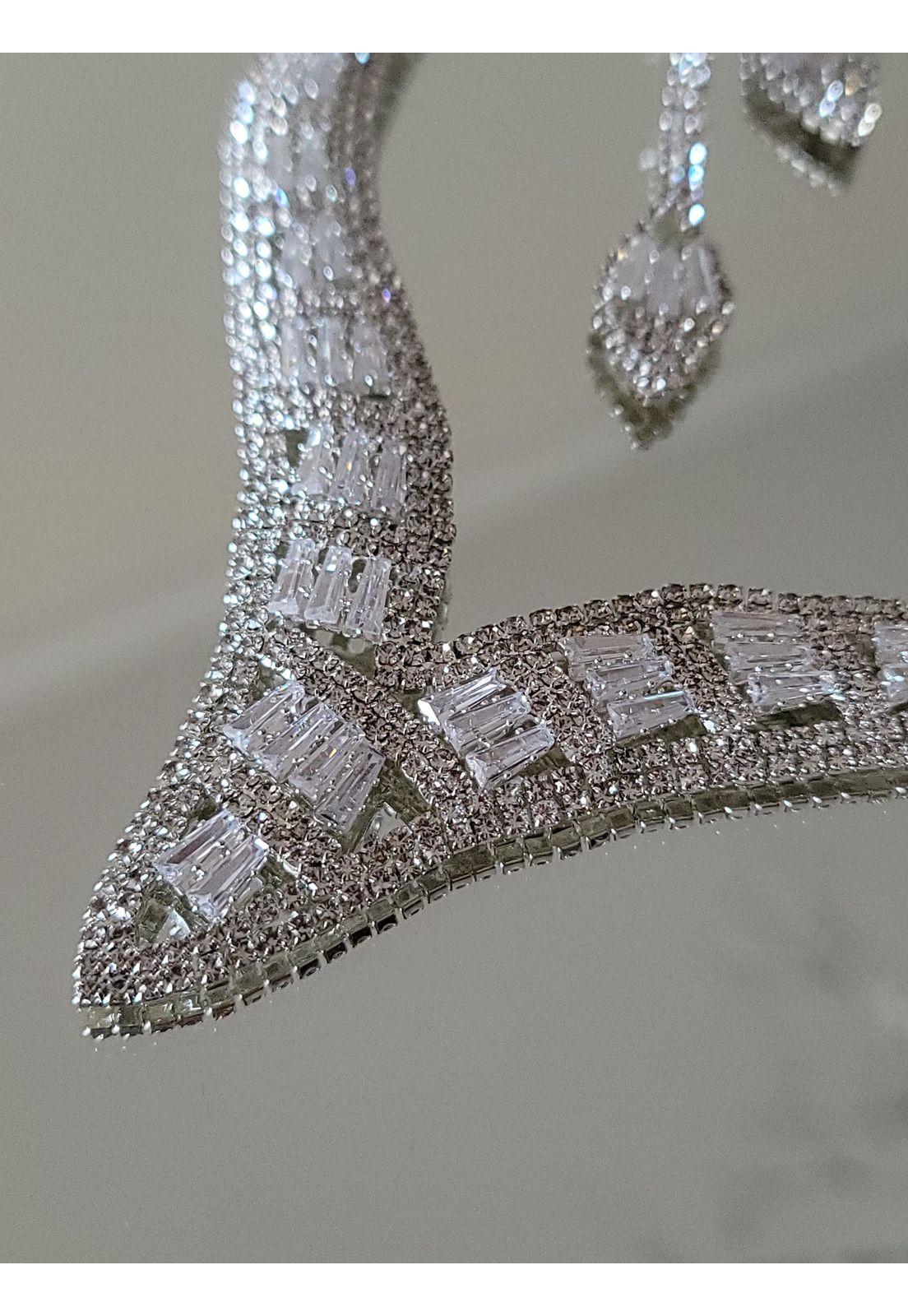 CONJUNTO  ARO Y COLLAR CJ12PL PLATEADO-2