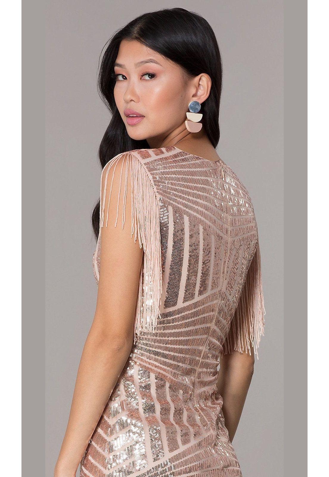 VESTIDO CORTO C8199 ROSADO-2