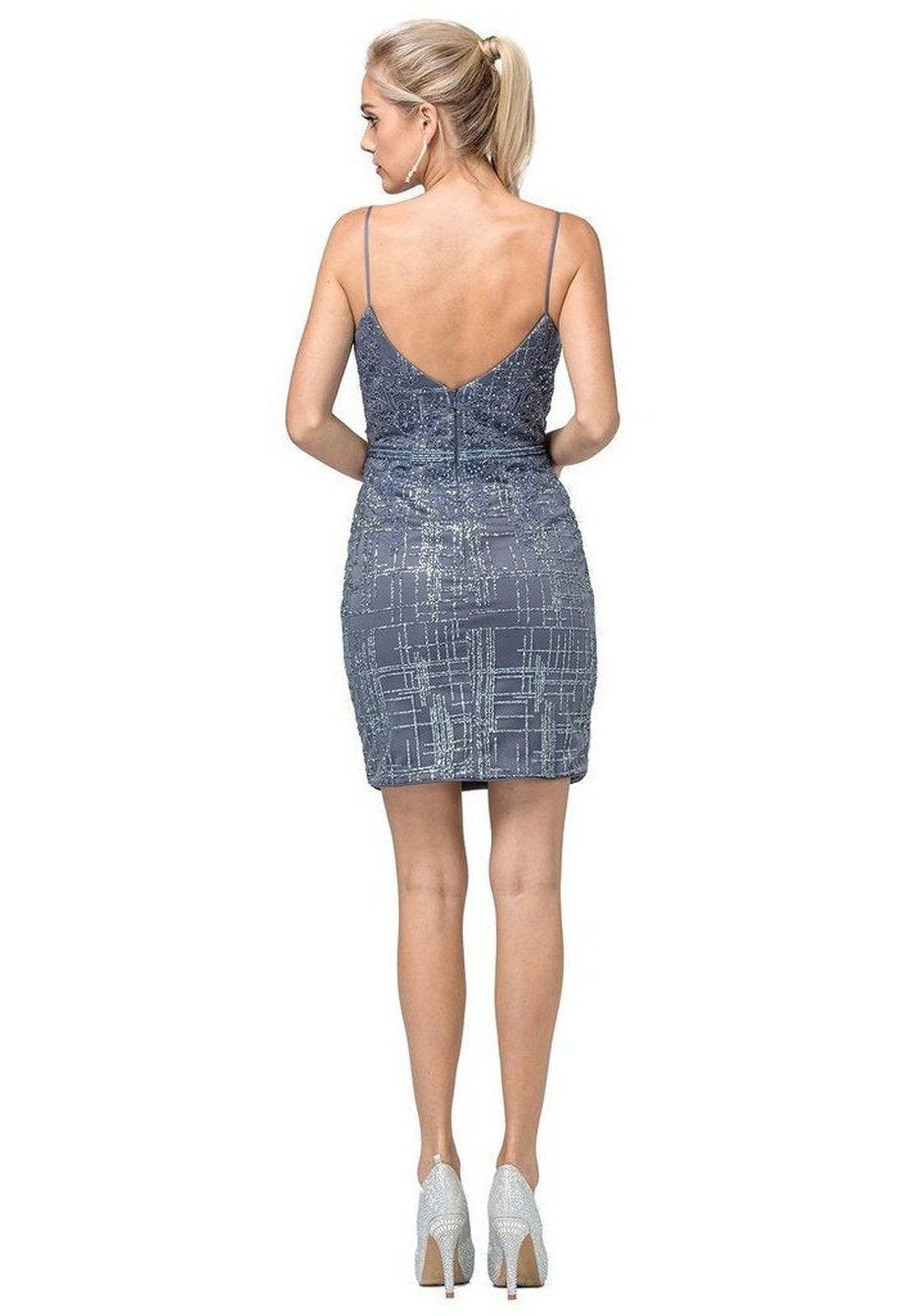 VESTIDO CORTO C3216 AZUL-2