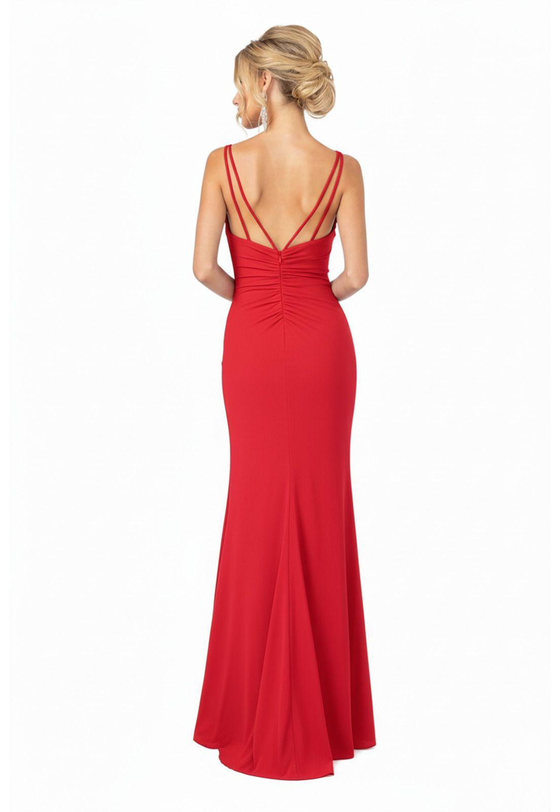 VESTIDO LARGO CASCAIS ROJO-1
