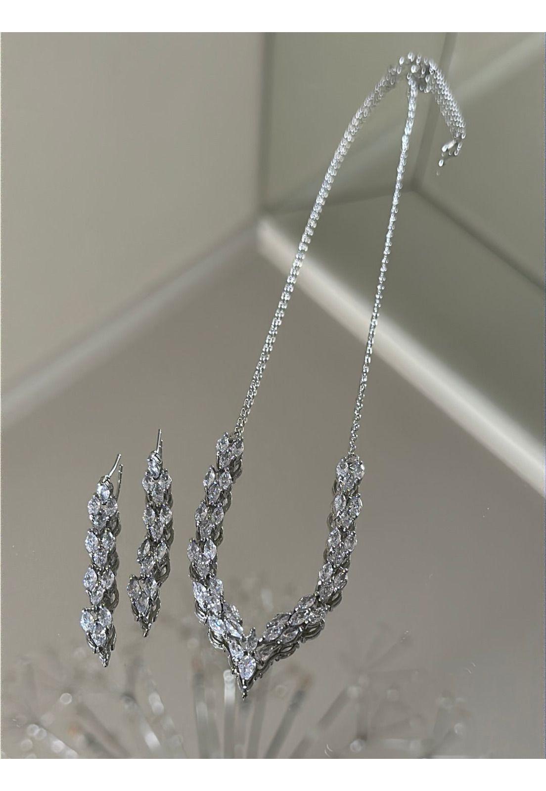 CONJUNTO CRISTAL ARO Y COLLAR CR3P-2