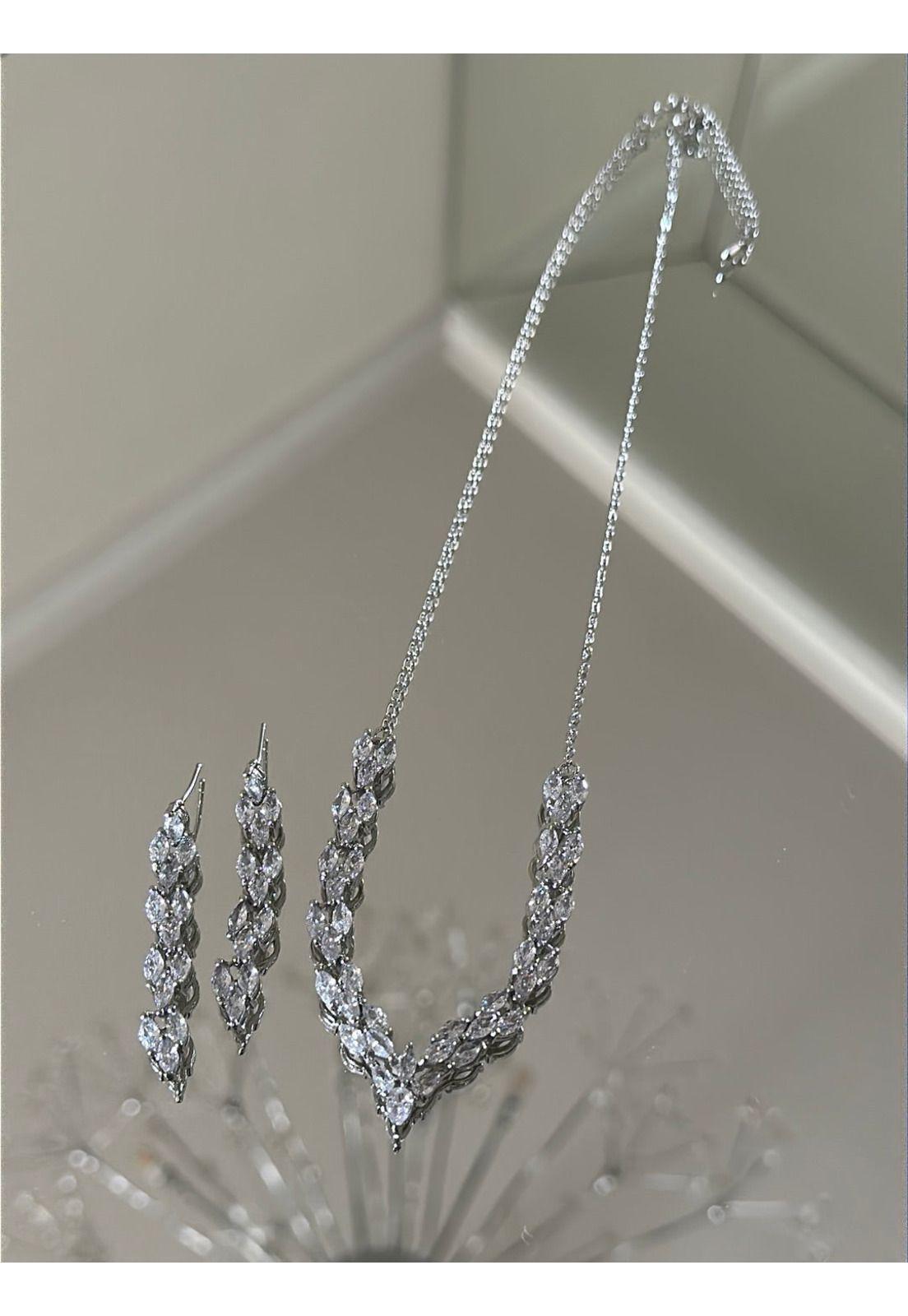 CONJUNTO CRISTAL ARO Y COLLAR CR3P-3
