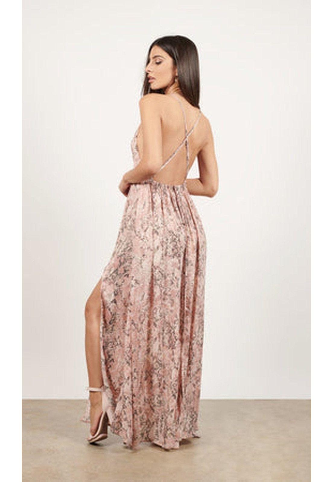 VESTIDO LARGO L15811 ROSADO-2