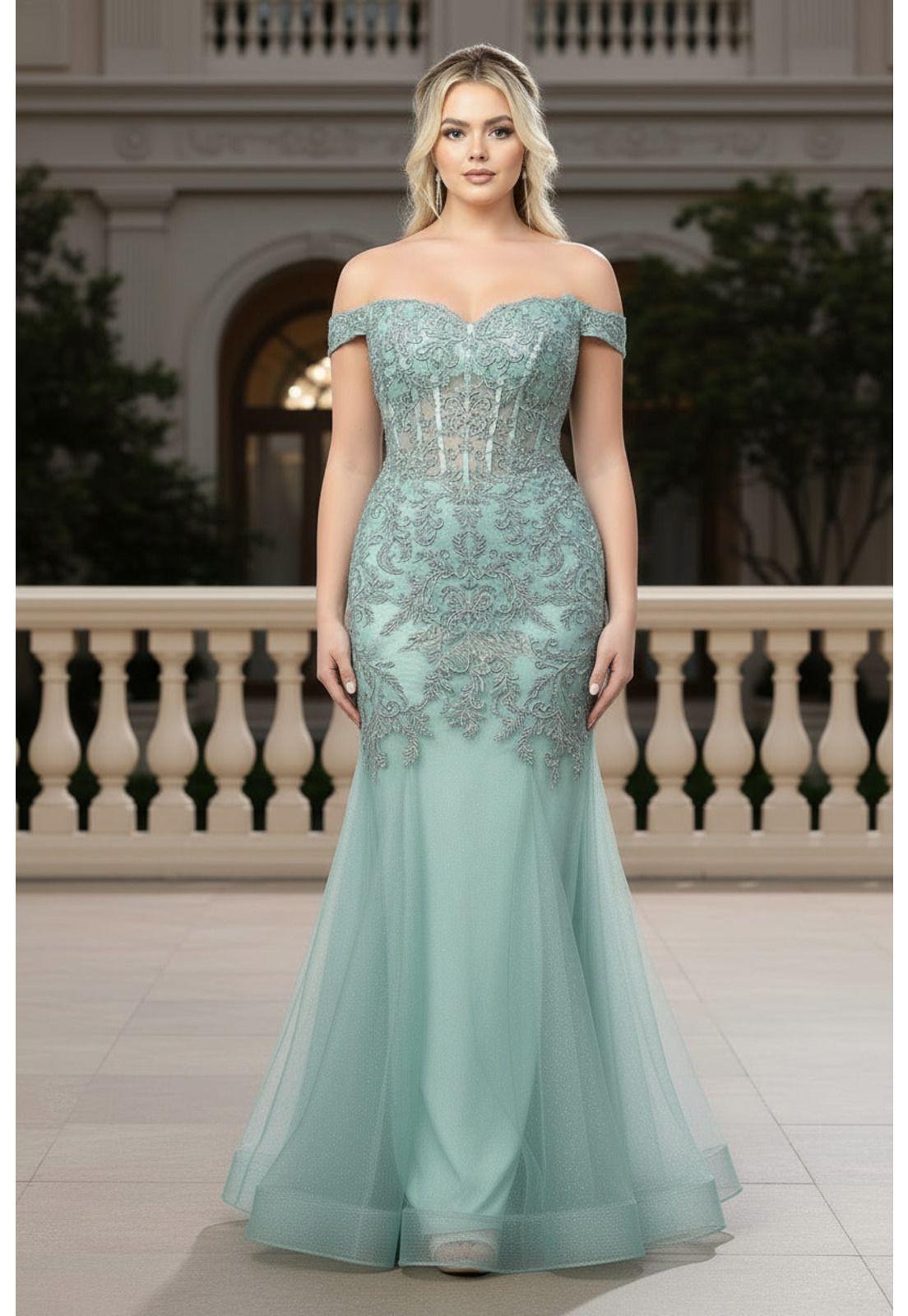 VESTIDO LARGO LEONORA VERDE SALVIA-2