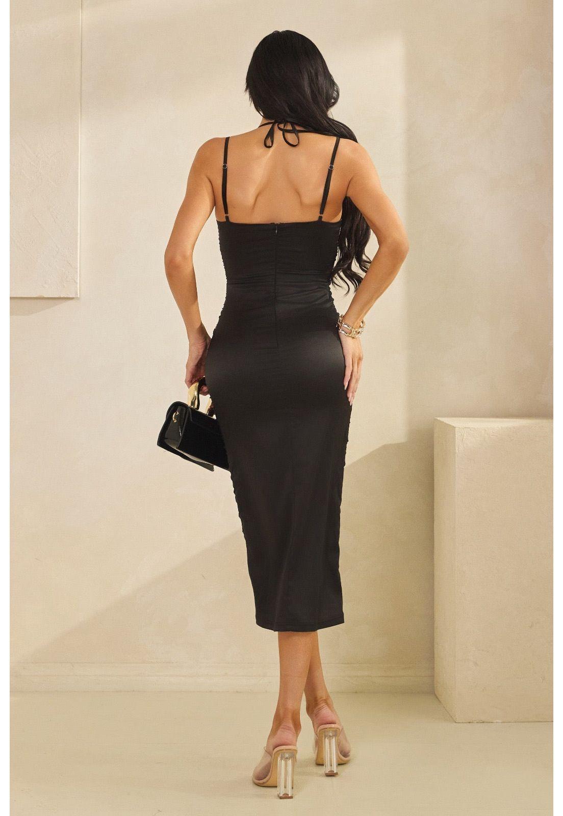VESTIDO MIDI MONTE CARLO NEGRO-1