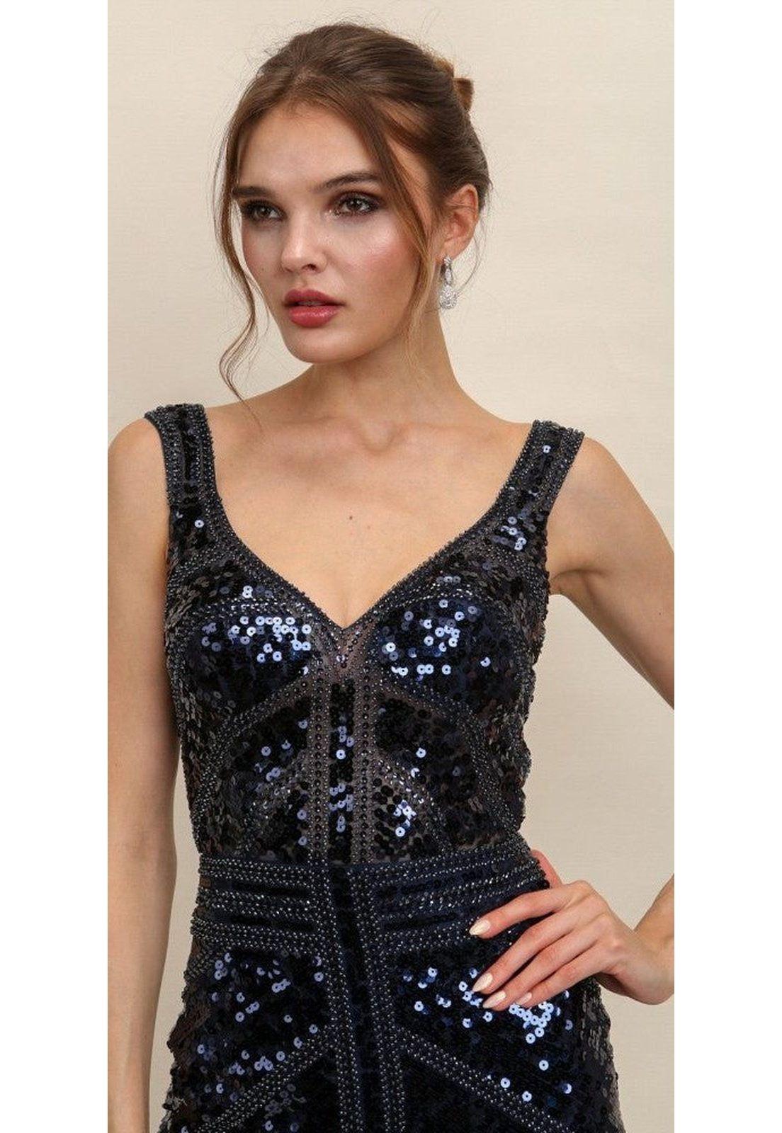 VESTIDO CORTO C18812 AZUL-2