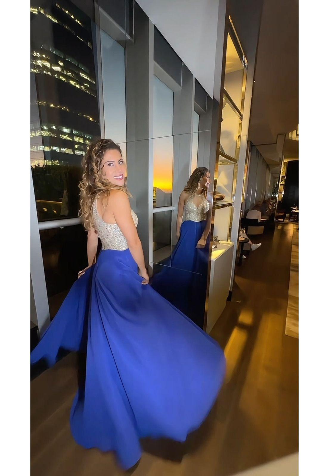 VESTIDO LARGO L773 AZUL-4