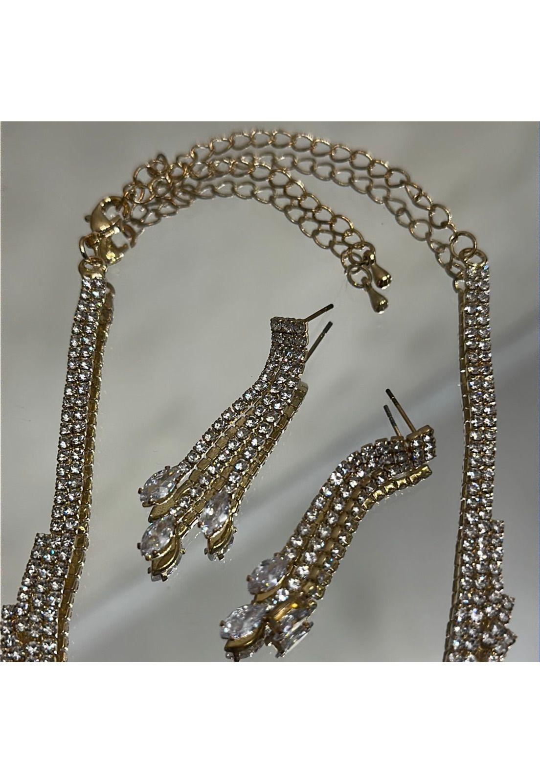 CONJUNTO 4, ARO Y COLLAR DORADO-3