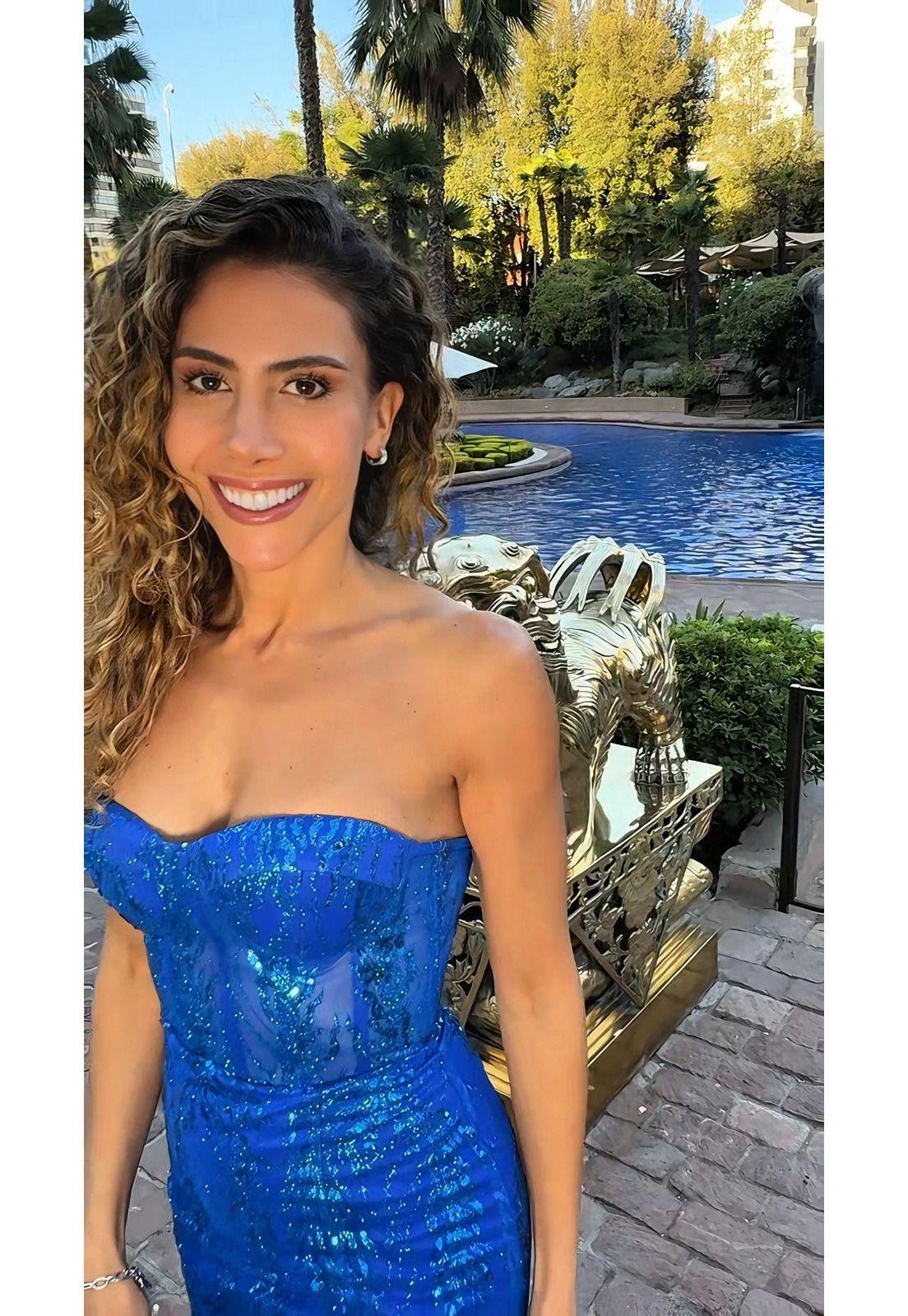 VESTIDO DE FIESTA LARGO L2363 AZUL REY-2