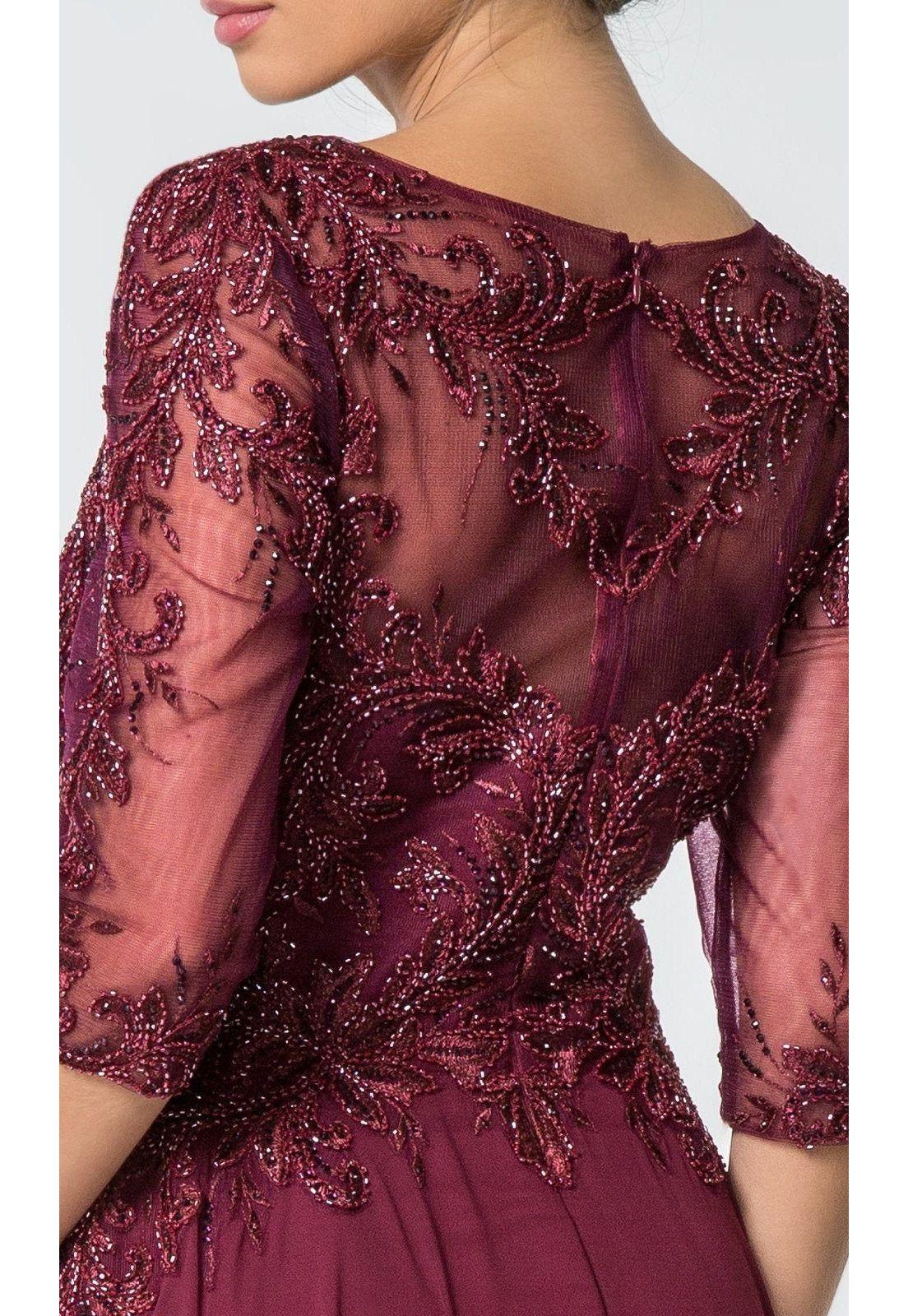 VESTIDO LARGO L2524 BURDEO-3