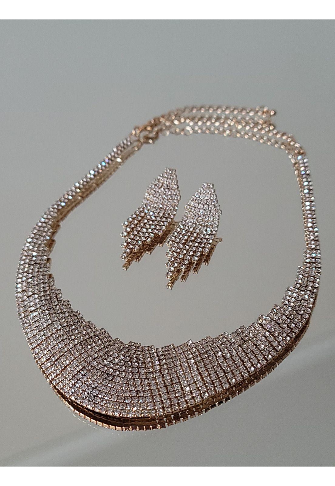 CONJUNTO ARO Y COLLAR CJ10D DORADO-2