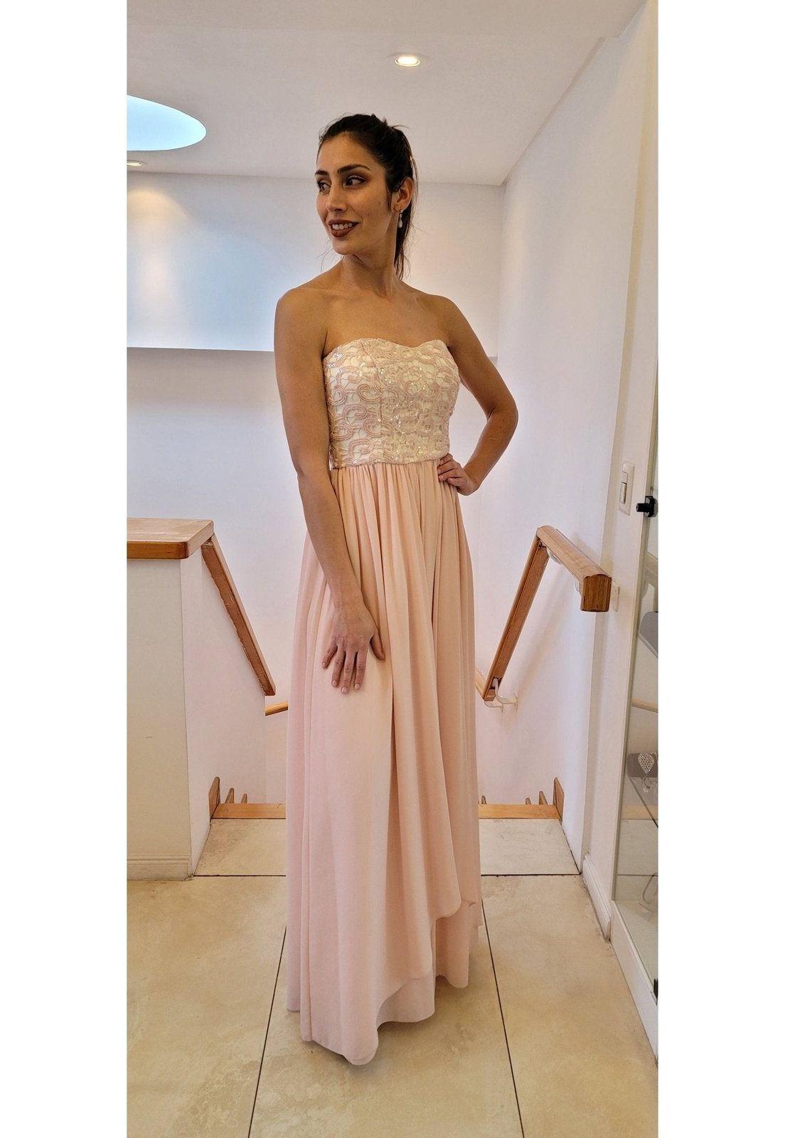 VESTIDO LARGO L6999 ROSADO-5