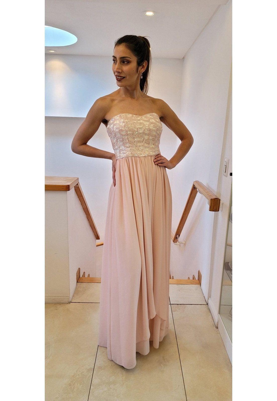 VESTIDO LARGO L6999 ROSADO-6