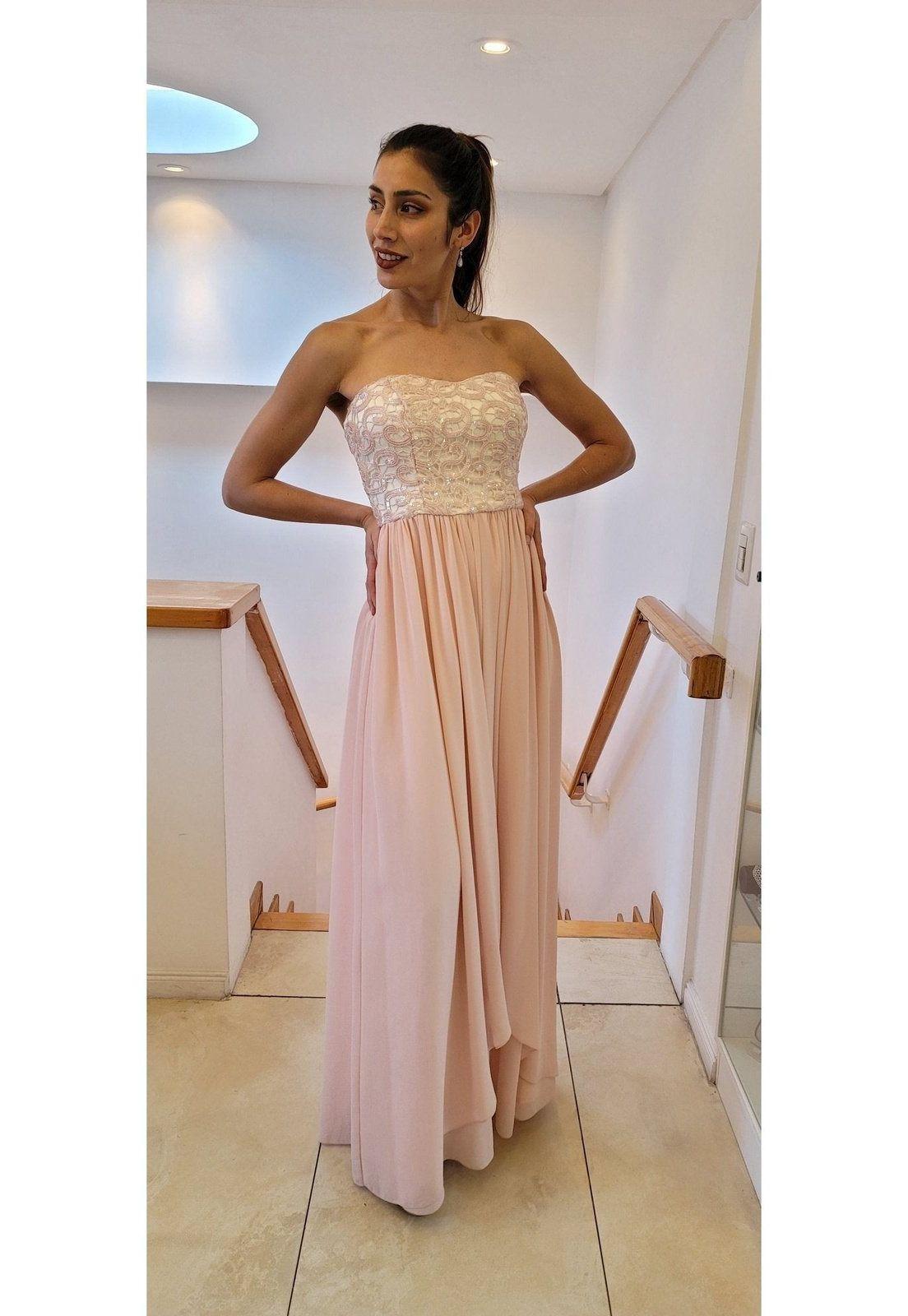 VESTIDO LARGO L6999 ROSADO-7
