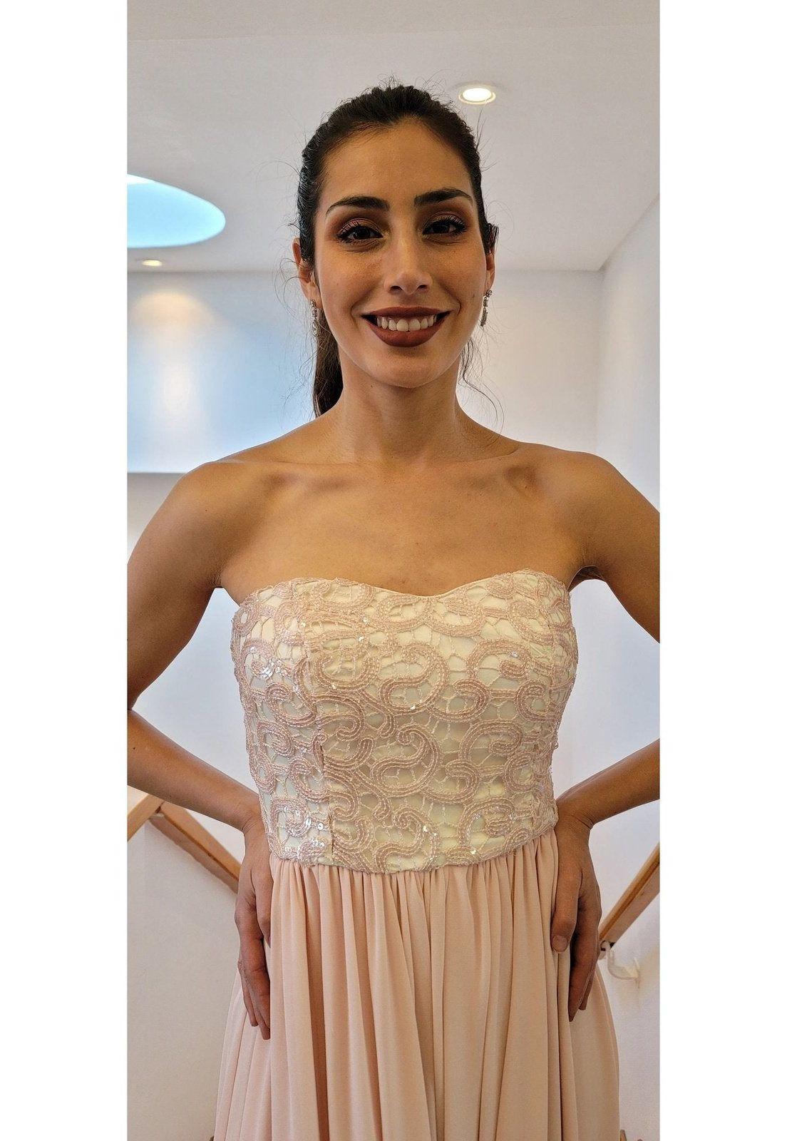 VESTIDO LARGO L6999 ROSADO-8