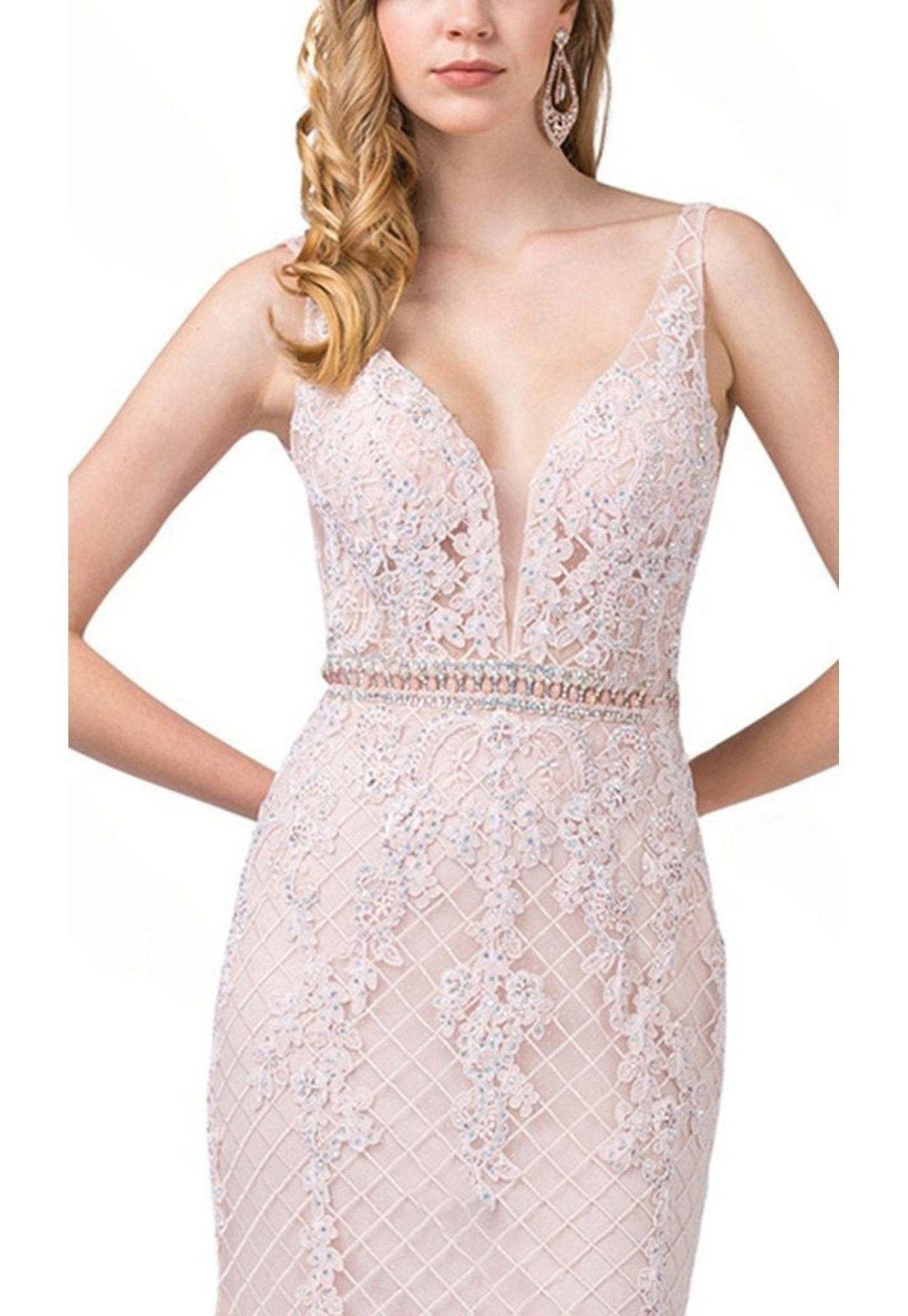 VESTIDO LARGO L2742 ROSADO-3