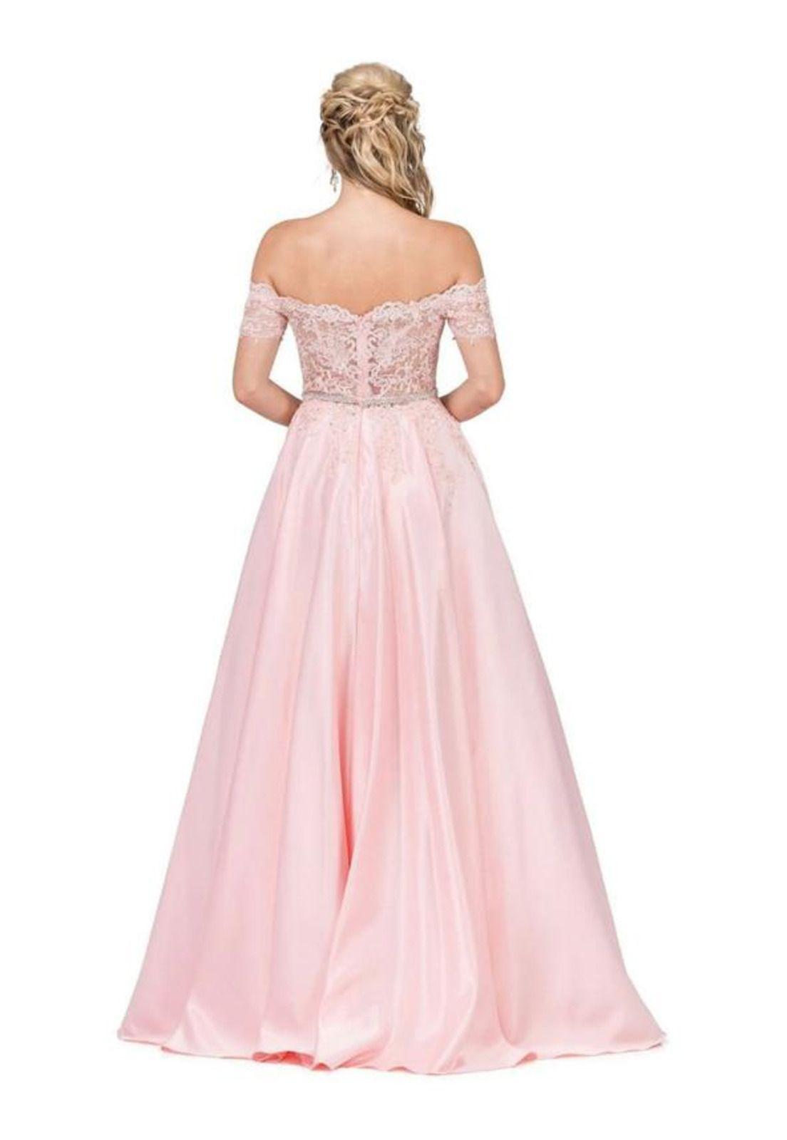 VESTIDO LARGO L2279 ROSADO-1