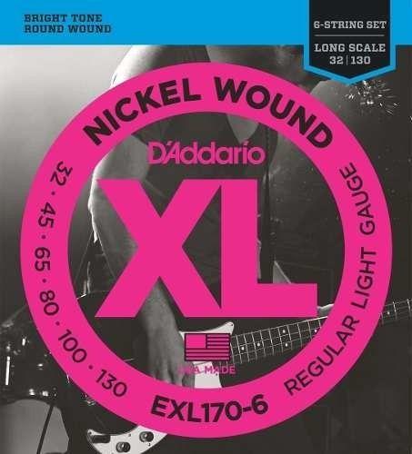 Cuerdas Bajo 6 Daddario Exl170-6-0