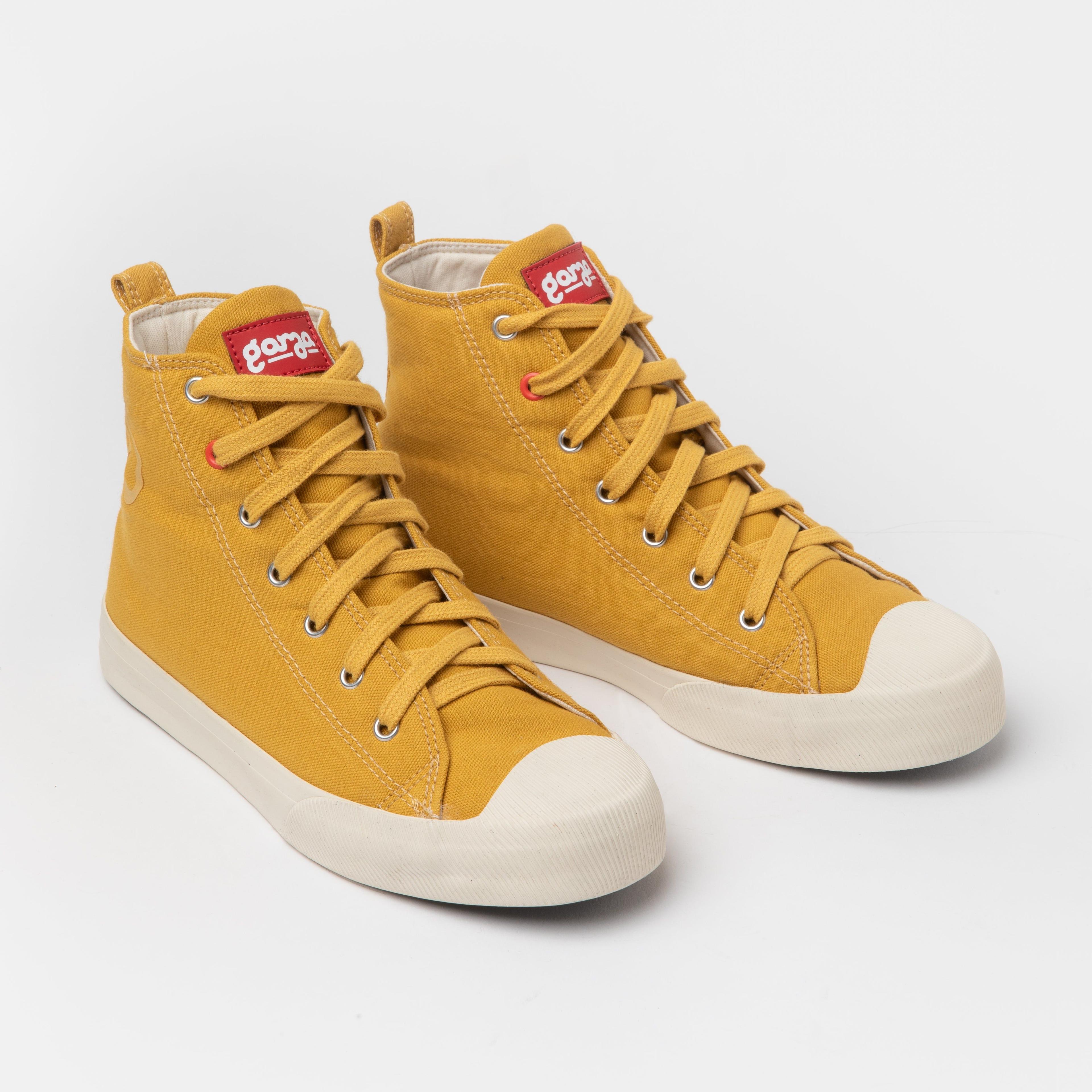 Zapatilla Urbana Unisex Garza Berna High Mostaza-3