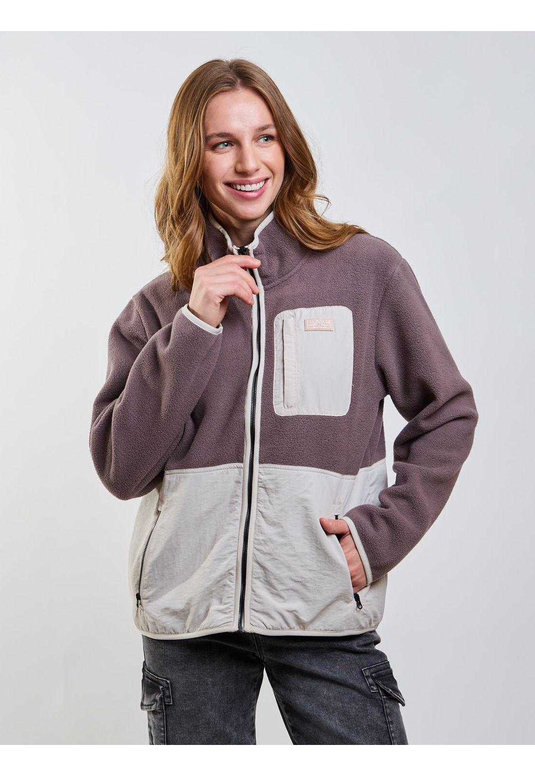 Poleron Polar Vanguard Café Mujer Rip Curl-6