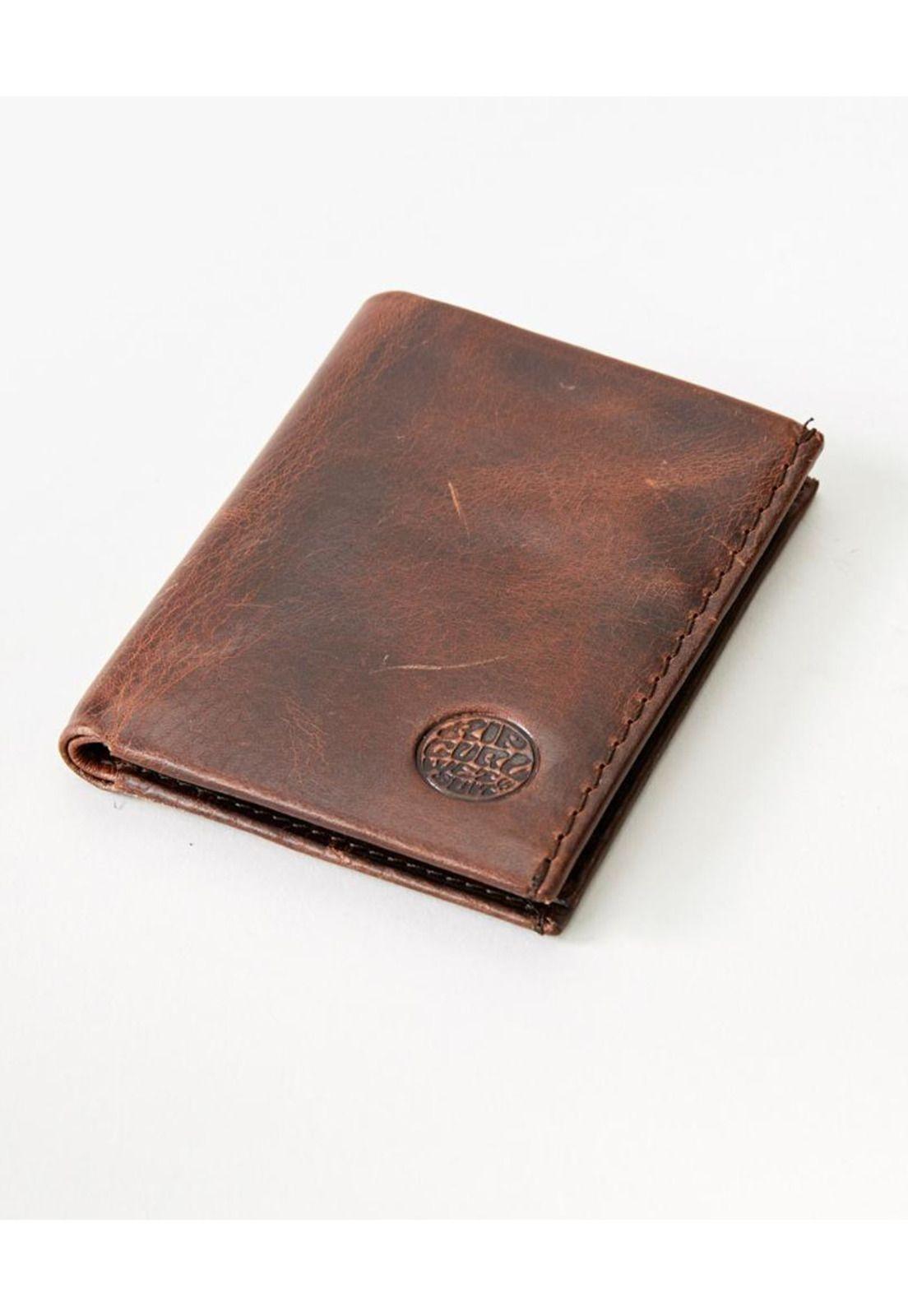 Billetera TEXAS RFID SLIM Hombre Café Rip Curl-1