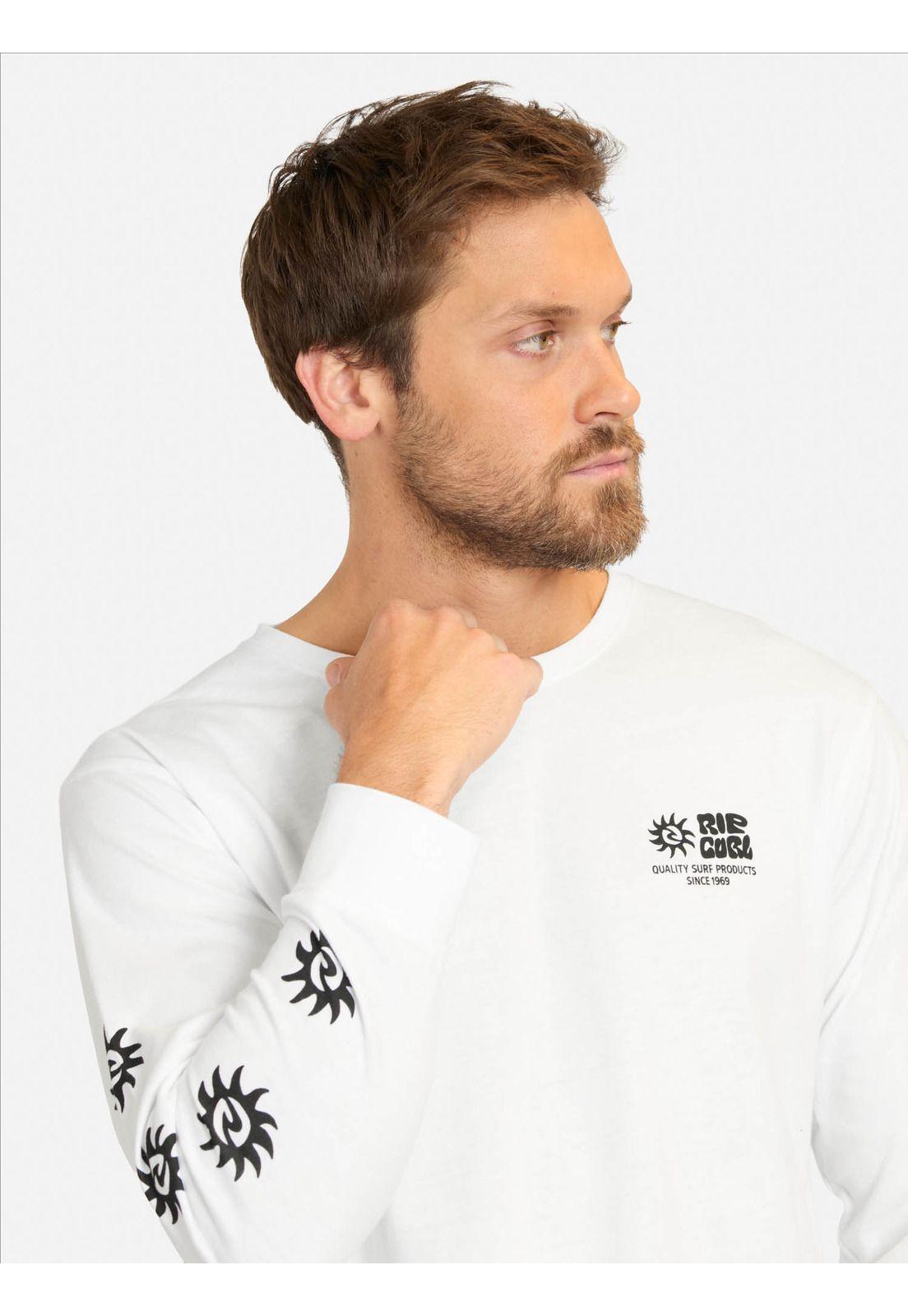 Polera ML Mist Blanco Hombre Rip Curl-2