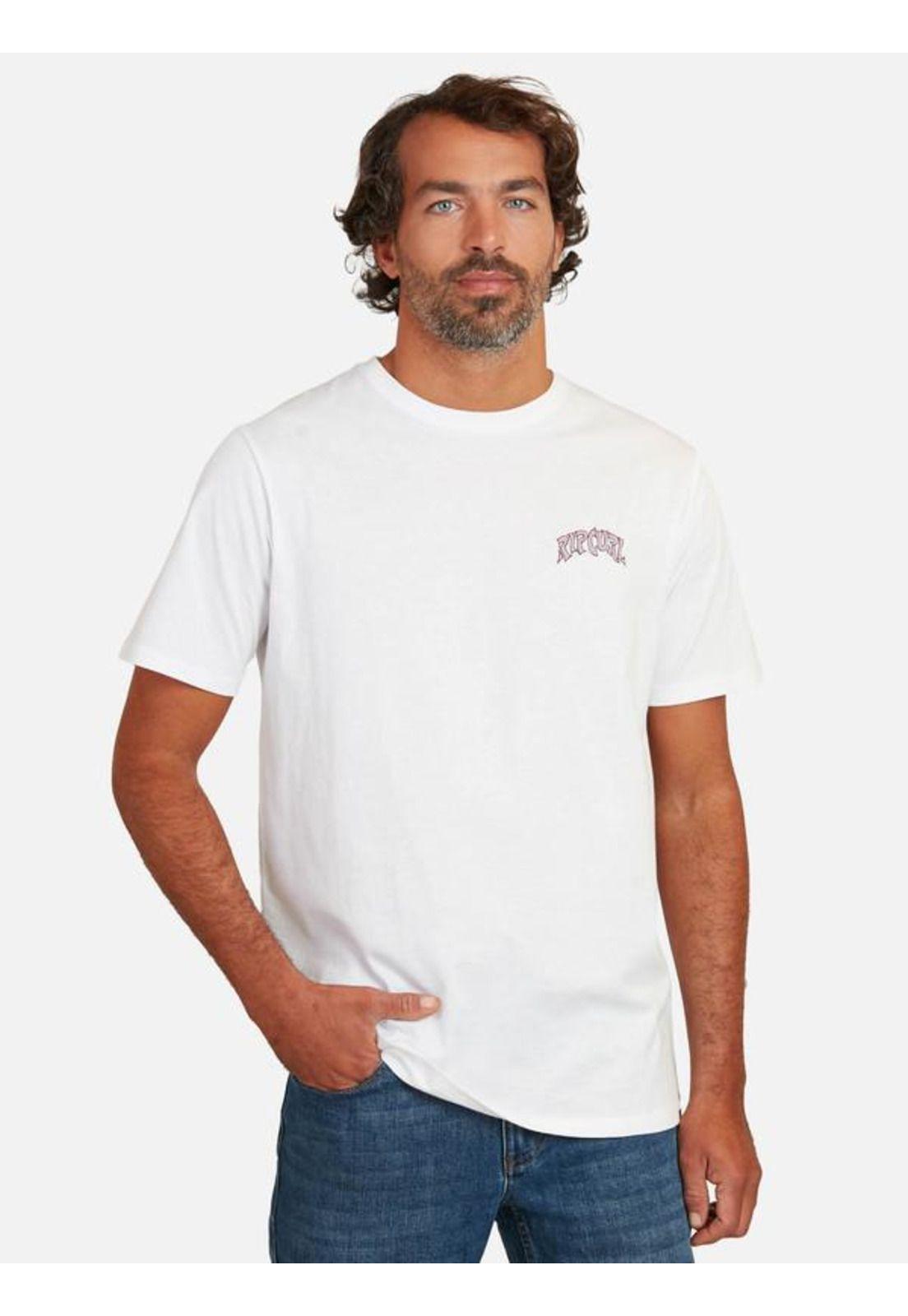 Polera M/C Tribal Diamond Blanco Hombre Ripcurl-0