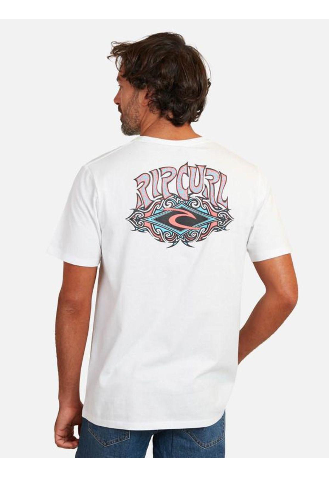 Polera M/C Tribal Diamond Blanco Hombre Ripcurl-1