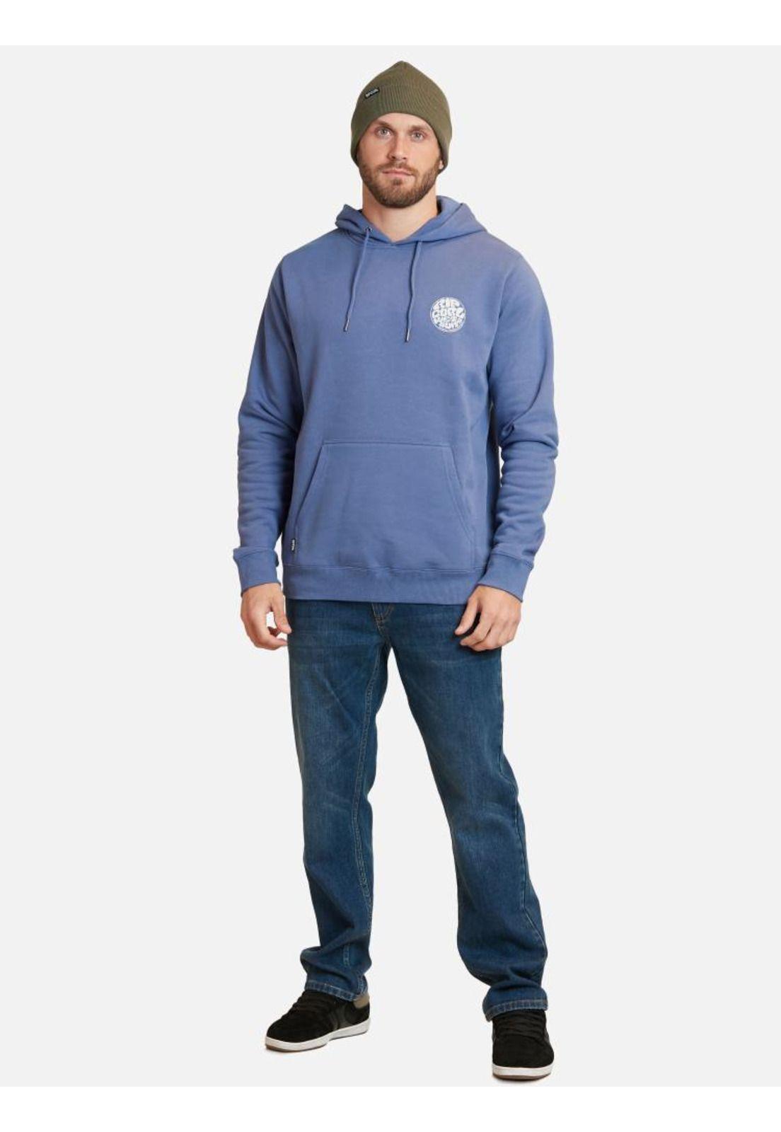 Poleron Wetsuit logo Hoodie Azul Hombre Rip Curl-3