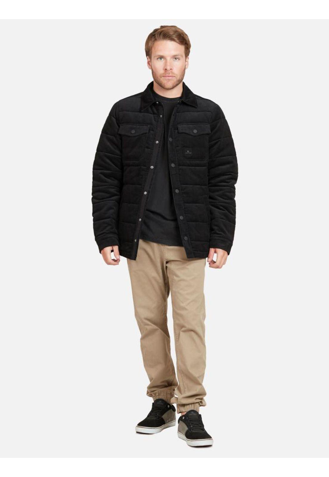 Casaca CORDUROY SHIRT Hombre Negro Rip Curl-4