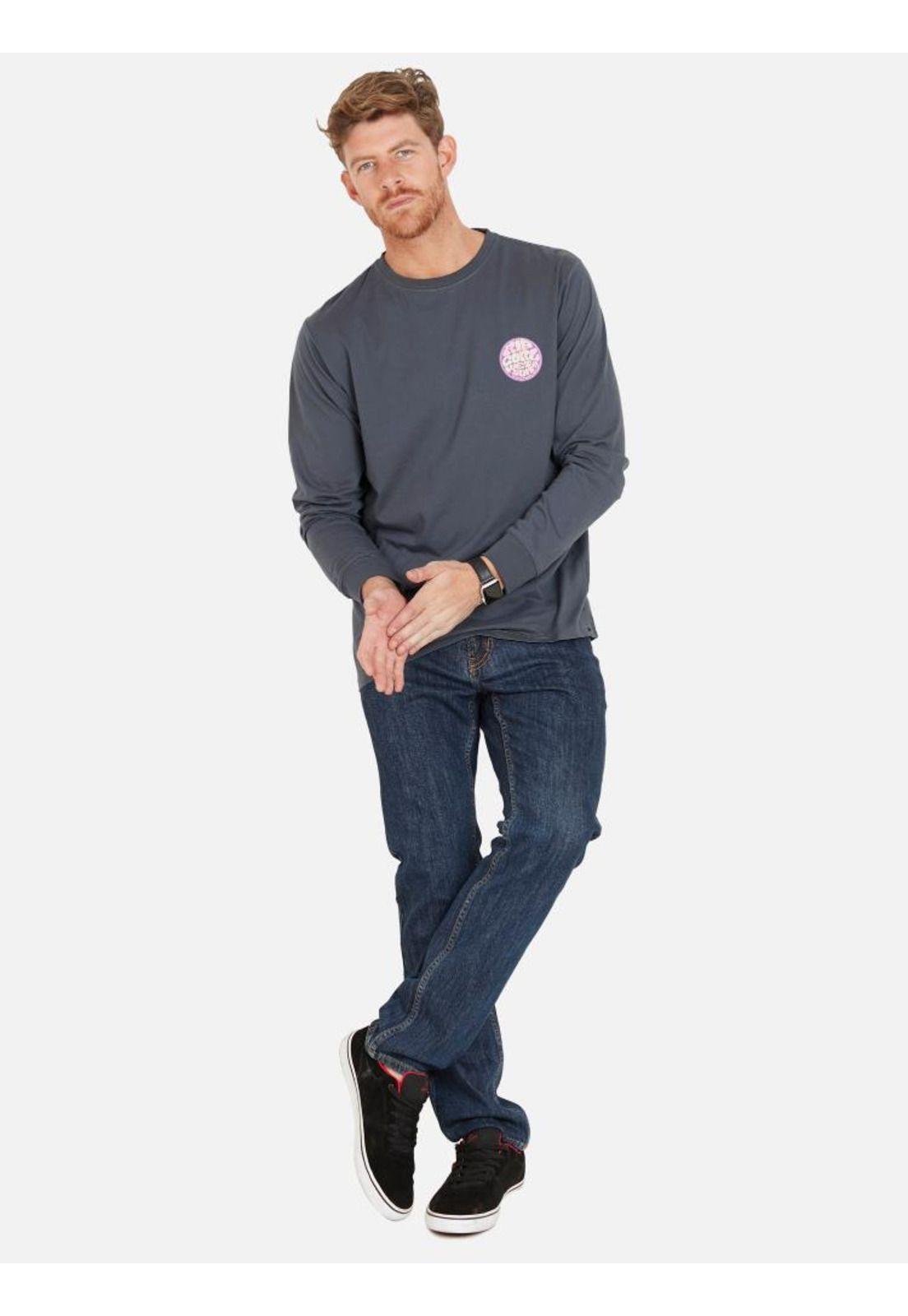 Polera 6P302 Hombre Gris Oscuro Rip Curl-4