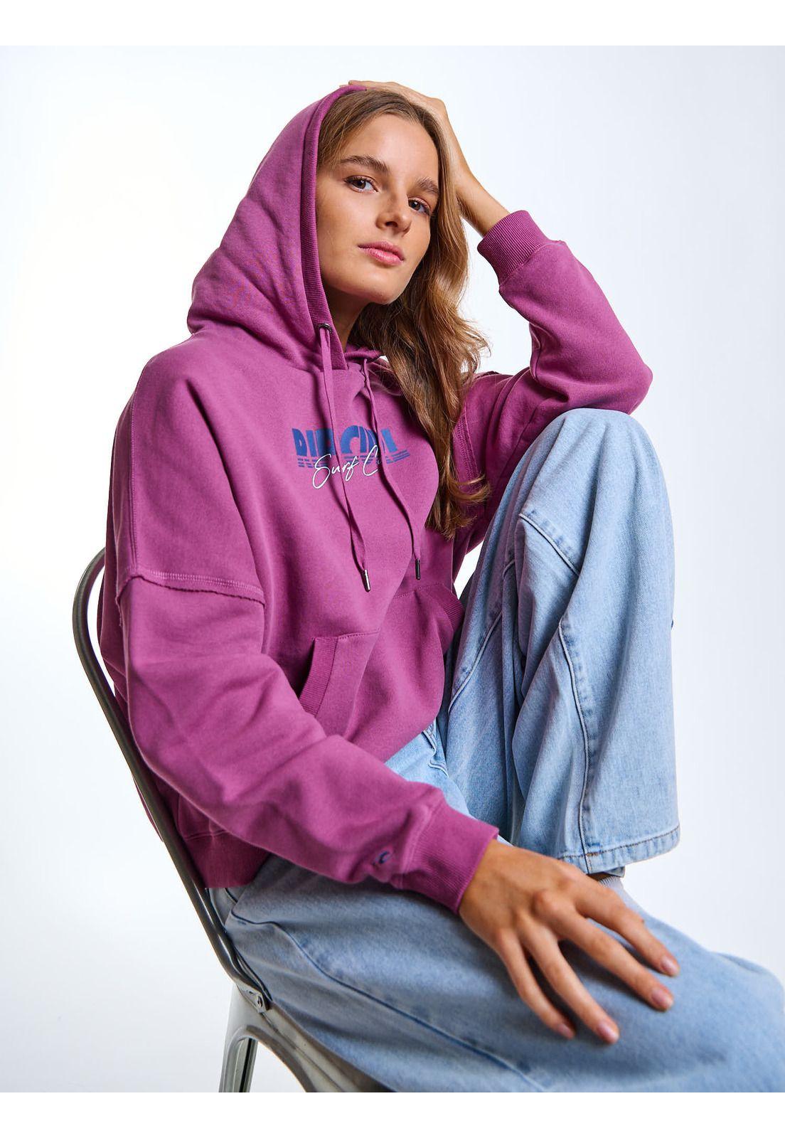 Poleron Canguro Buchu Rosado Mujer Rip Curl-0