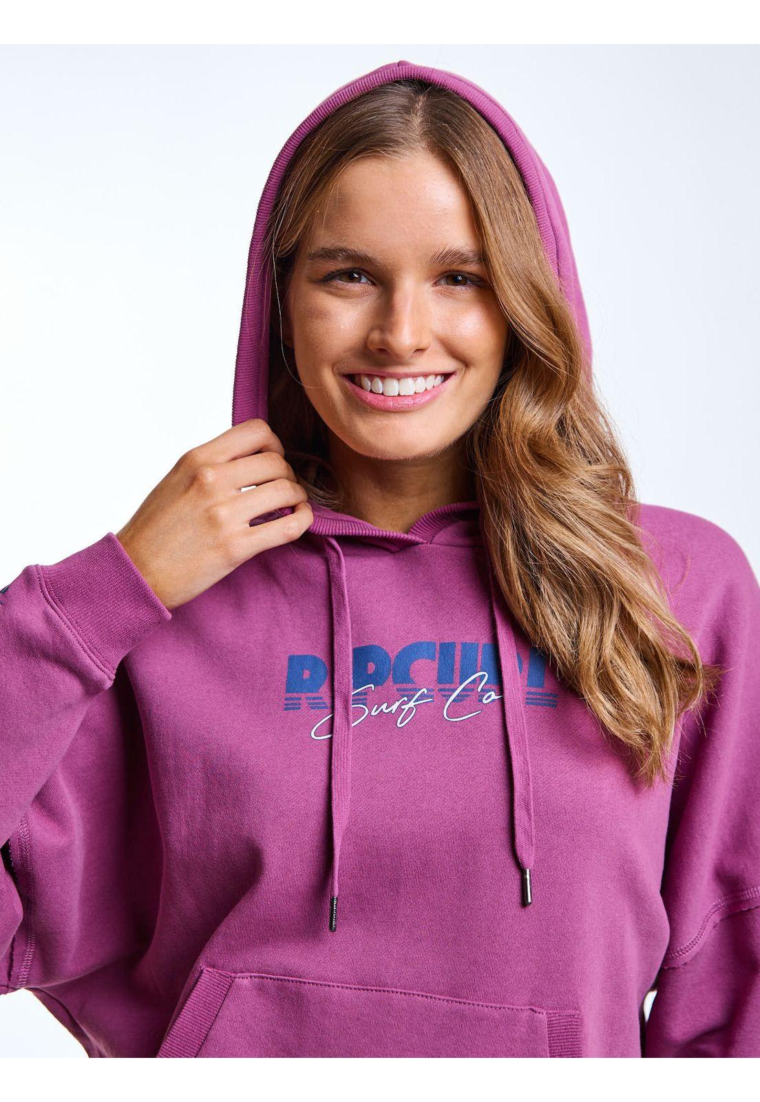 Poleron Canguro Buchu Rosado Mujer Rip Curl-4