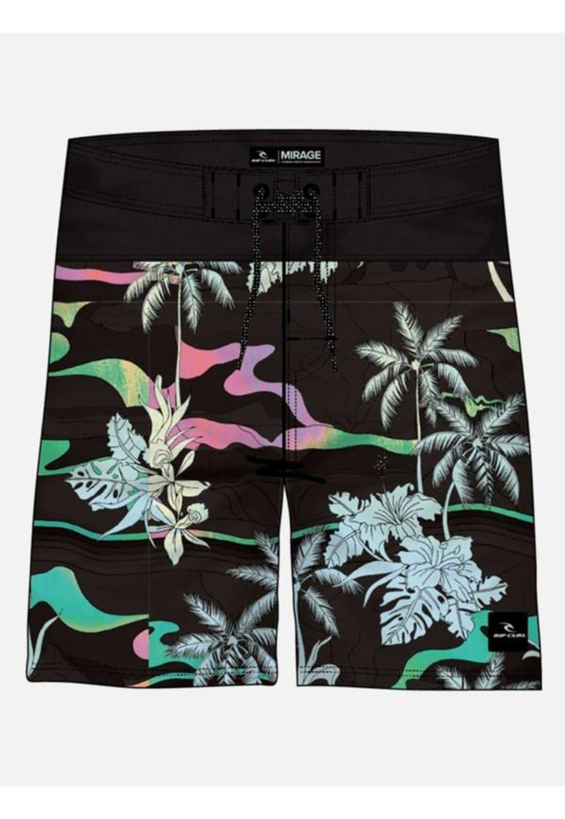 Traje De Baño Mirage Mason Barrel Killa Adulto Negro Rip Curl-0