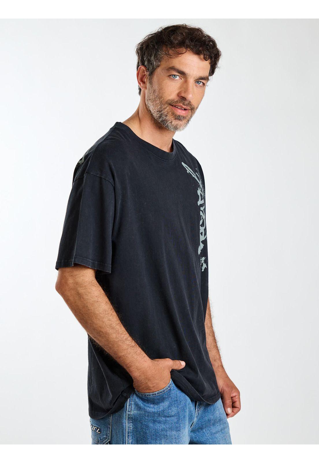 Polera MC Oversize Nomad Negro Hombre Rip Curl-3