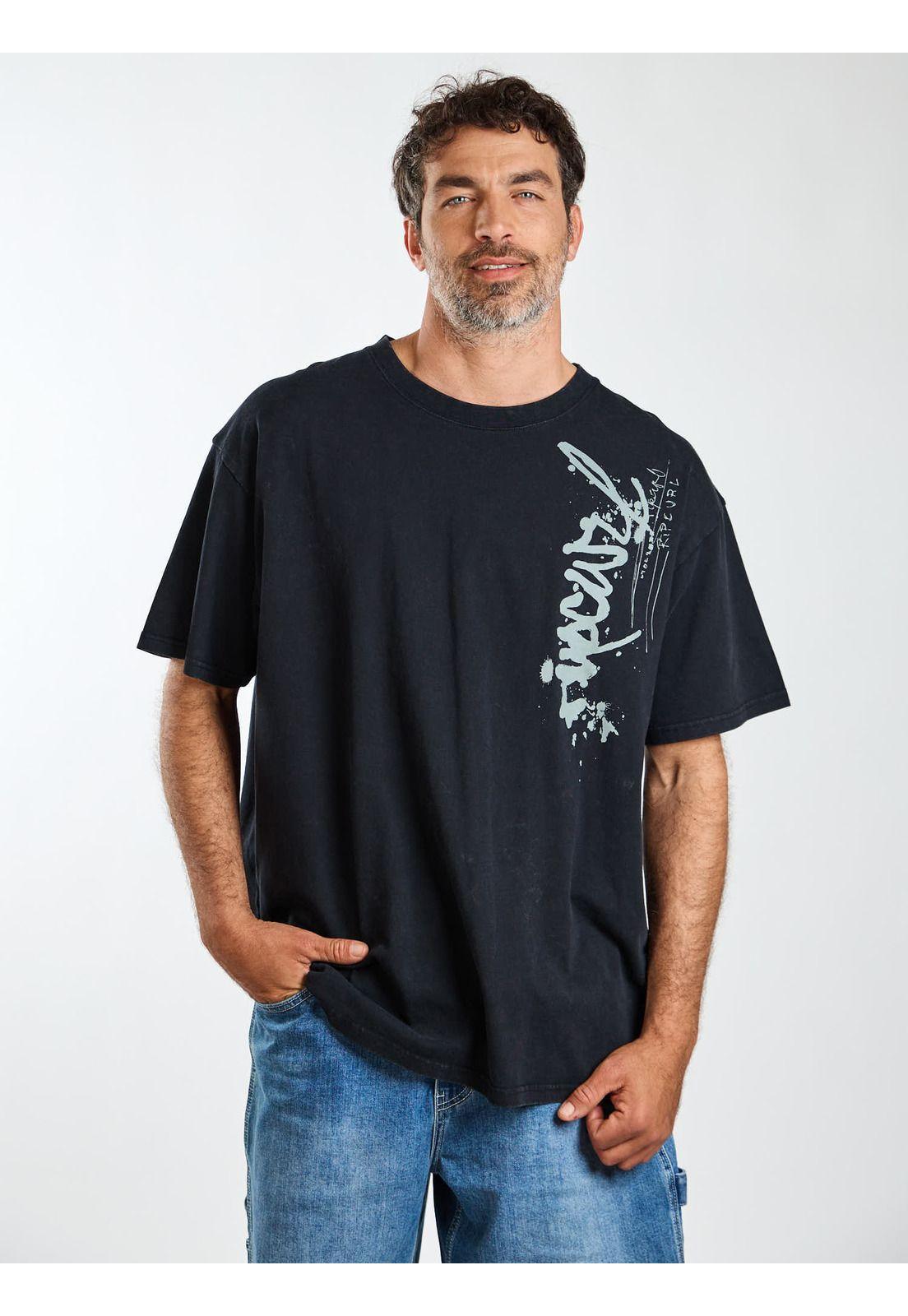 Polera MC Oversize Nomad Negro Hombre Rip Curl-7