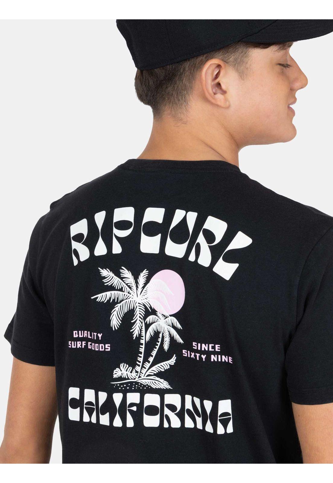 Polera MC Saltline Negro Infantil Rip Curl-2