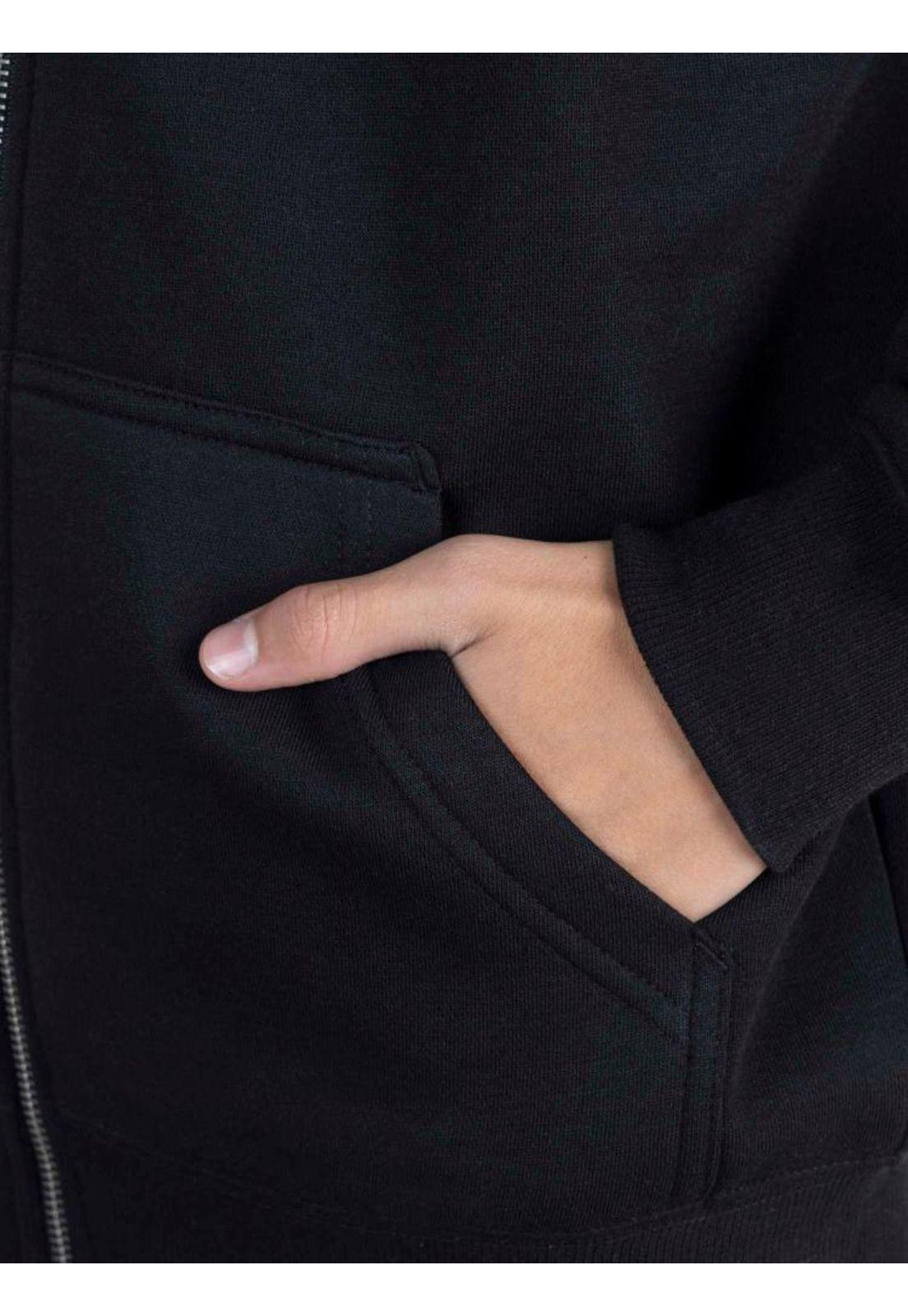 Poleron ROUND RC JOUNG Negro Juvenil Rip Curl-4
