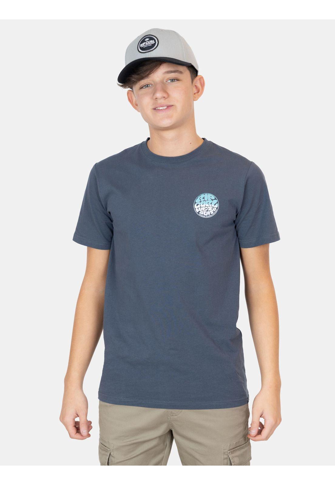 Polera MC Breezer Gris Infantil Rip Curl-0