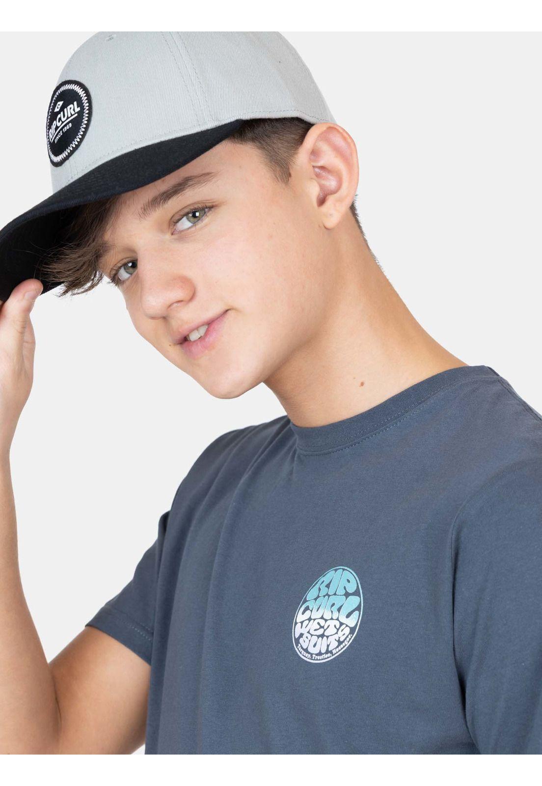 Polera MC Breezer Gris Infantil Rip Curl-2