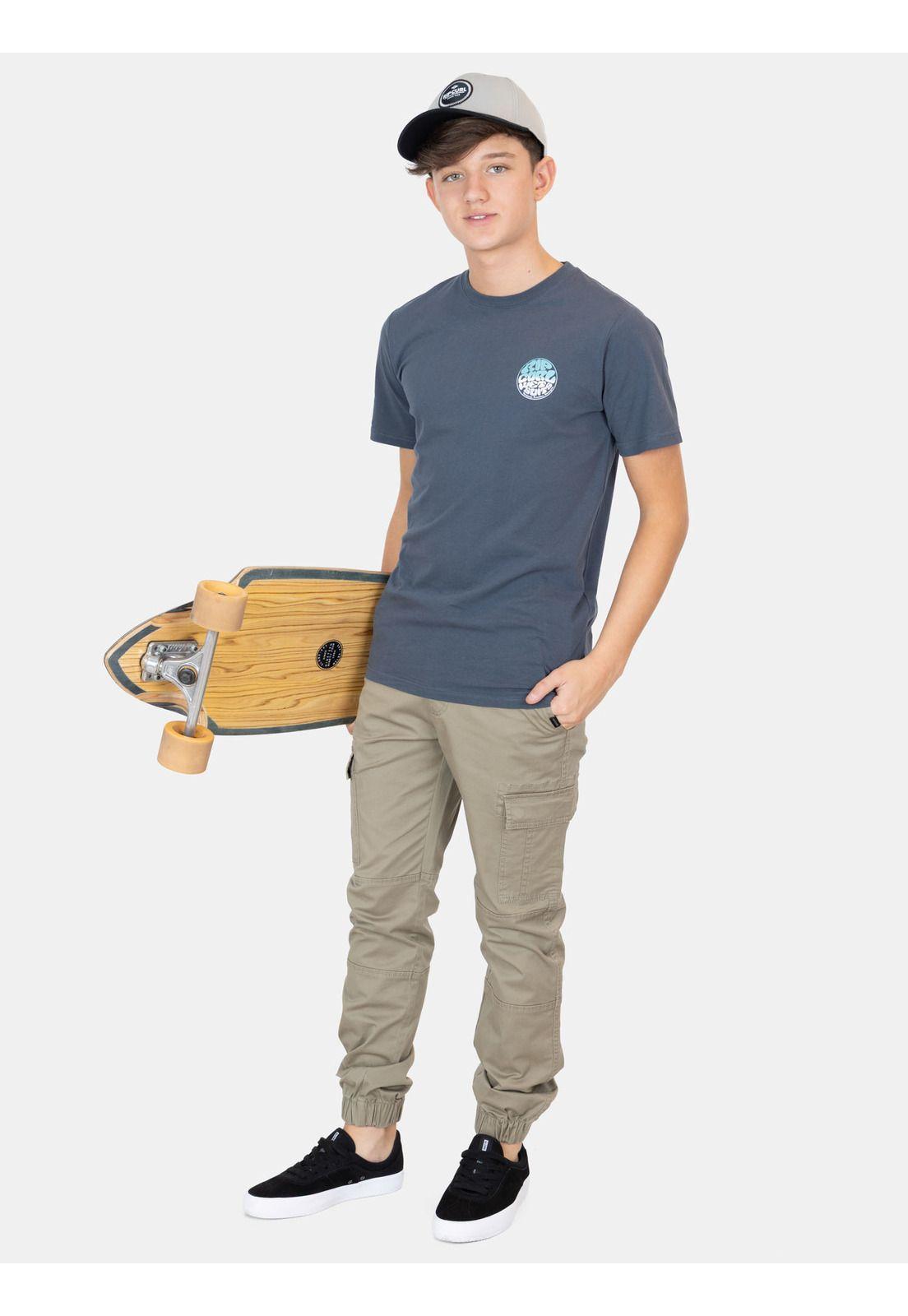 Polera MC Breezer Gris Infantil Rip Curl-3