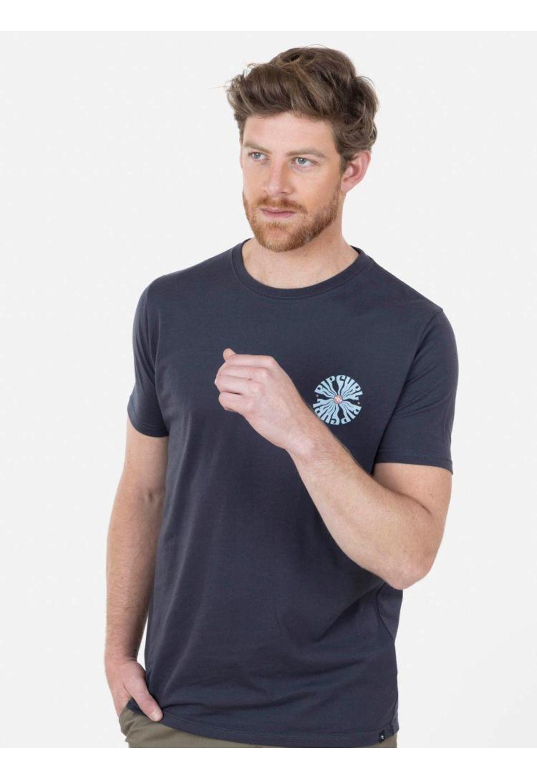 Polera PSYCHE CIRCLES SS TEE Hombre Gris Oscuro Rip Curl-0