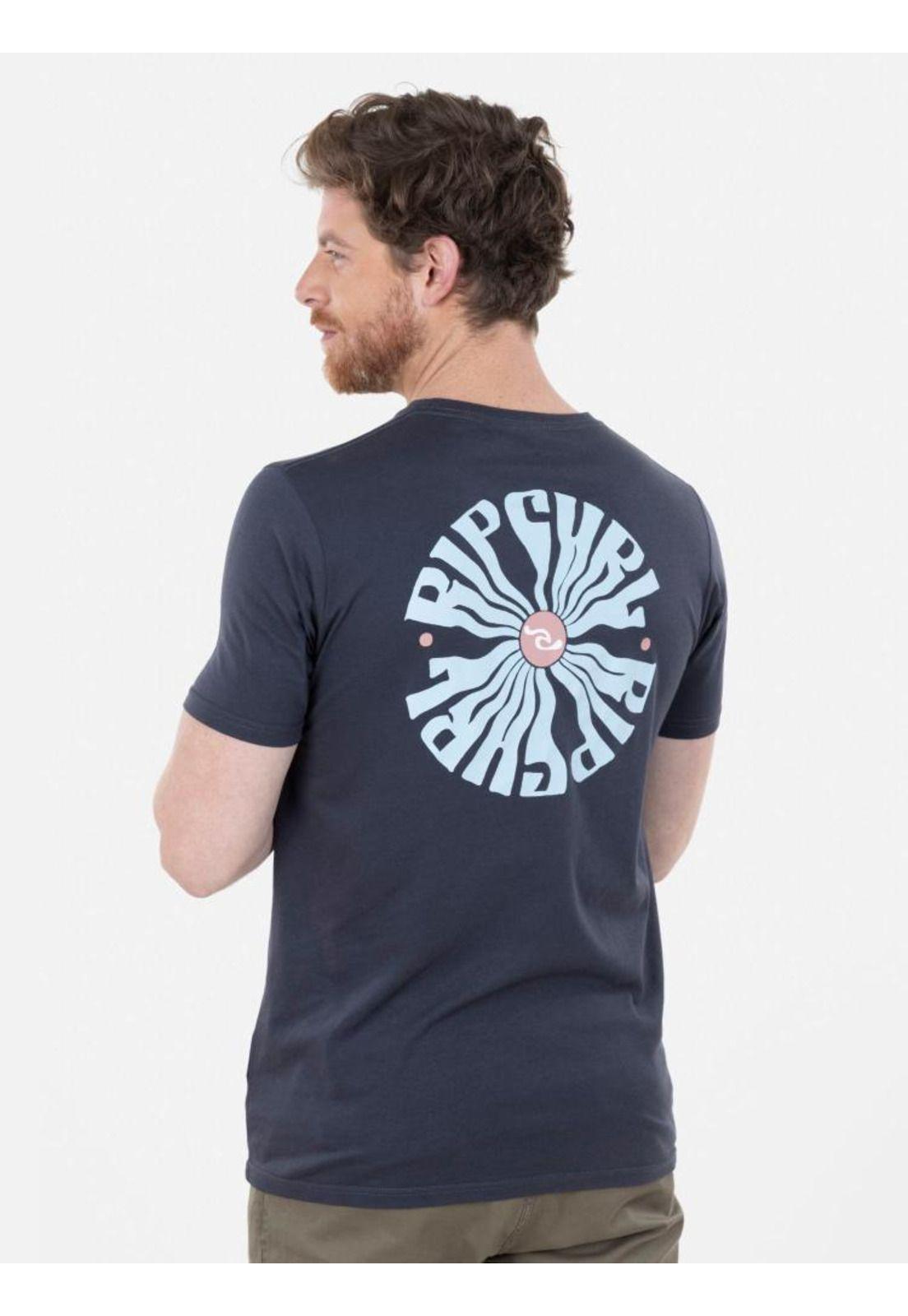 Polera PSYCHE CIRCLES SS TEE Hombre Gris Oscuro Rip Curl-1