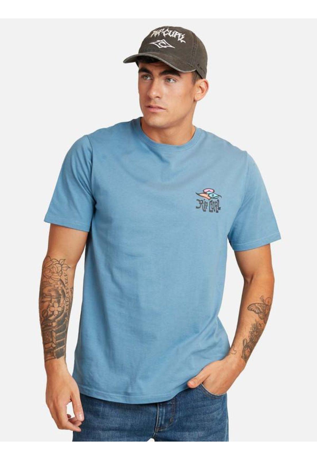 Polera Hawaii Tribe Denim Hombre Ripcurl-0