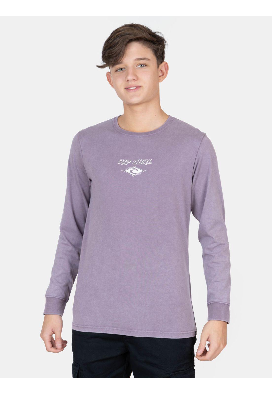 Polera ML Sun Burdeo Infantil Rip Curl-0