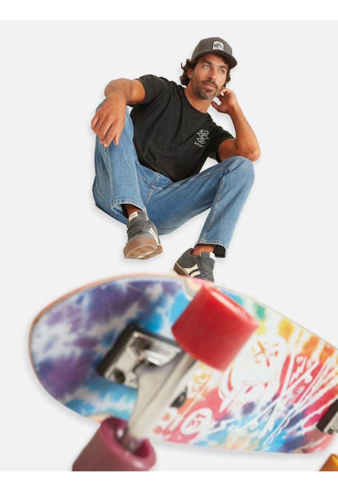 Polera M/C Shred Rock Acid Negro Hombre Ripcurl-3