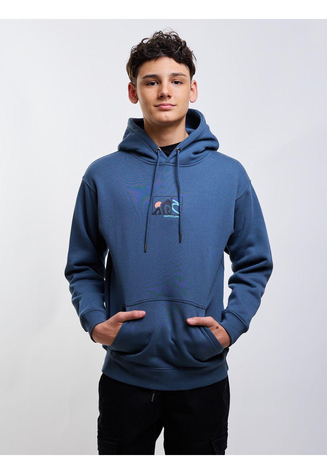 Poleron Canguro Barrel Azul Infantil Rip Curl-0