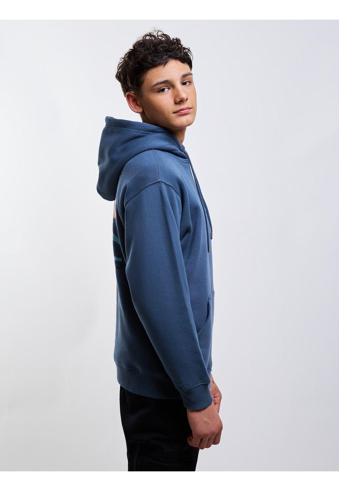 Poleron Canguro Barrel Azul Infantil Rip Curl-2