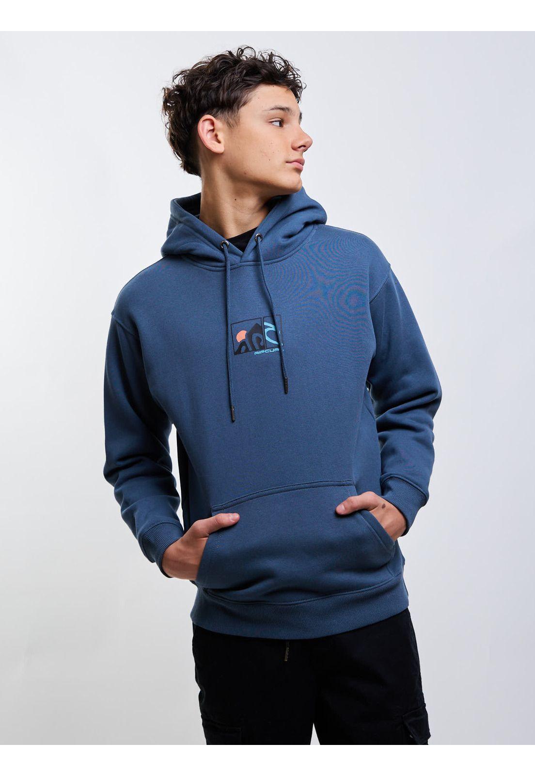 Poleron Canguro Barrel Azul Infantil Rip Curl-5